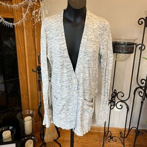 Abercrombie & Fit h Gray Button-Up Lightweight Cardigan